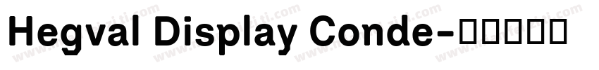 Hegval Display Conde字体转换